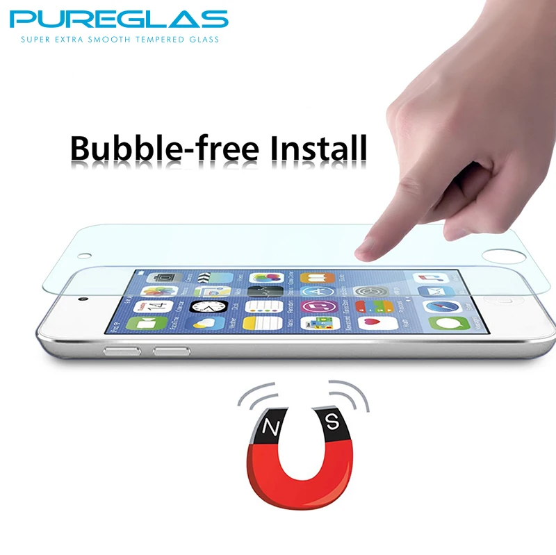Pureglas 9 H закаленное Стекло Экран протектор для Apple Ipod Touch 5 6 touch6 полный Крытая