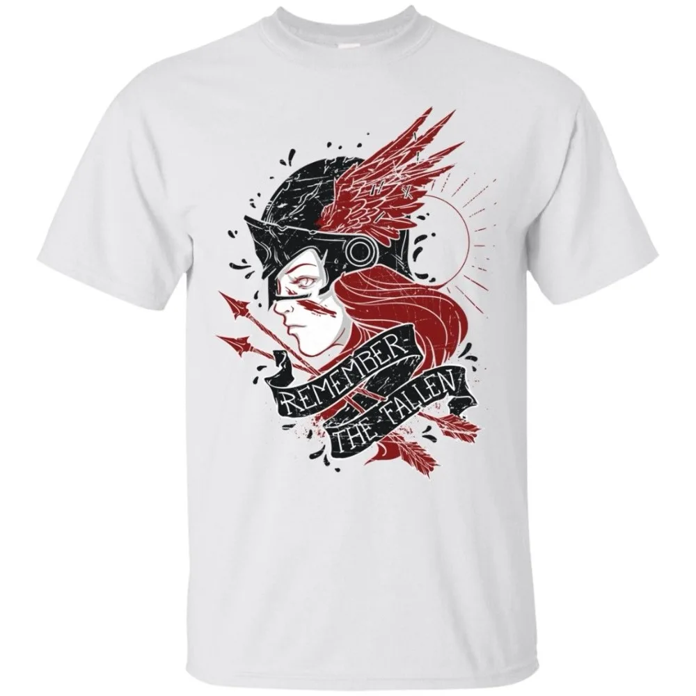

Remember The Fallen T-Shirt, Valkyrie Art Shirt, Male Warrior 2019 New Fashion Brand T Shirt Fashion Graphic Tees