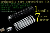 medical orthopedic instrument multi function torx screwdriver kit flat six star plum blossom bone screw extractor set wrench