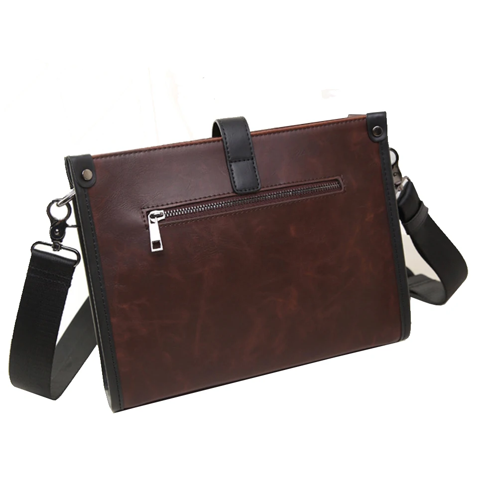 New Crazy Horse Leather Men Bags Large Capacity Business Bag's Casual Messenger High Quality Man Personality Shoulder Bag |