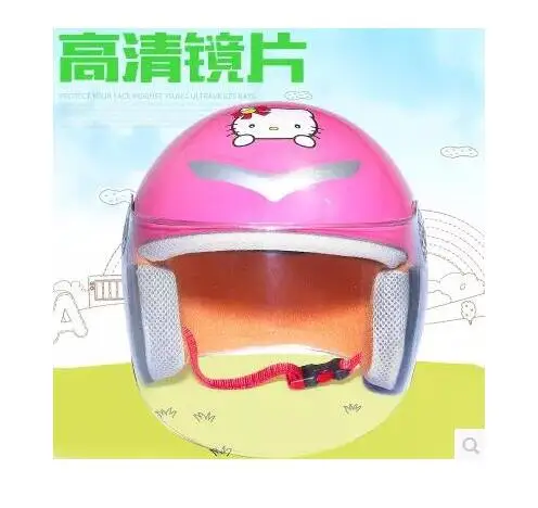 Шлем мотоциклетный с мультяшным рисунком для мужчин и женщин