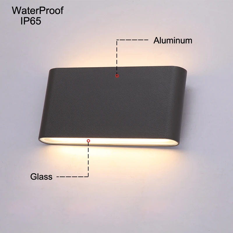 Современный светодиодный открытый настенные светильники для крыльца свет