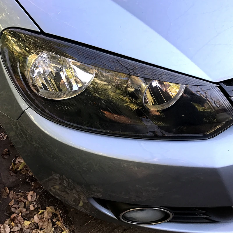 Carmonsons для Volkswagen Golf 6 MK6 VI фары веки бровей АБС отделка наклейки аксессуары