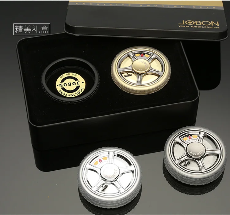 Забавная металлическая шина Fingertip Gyro usb зарядка электрическая зажигалка для сигарет 55 мм* 15 мм светится в темноте Спиннер металл