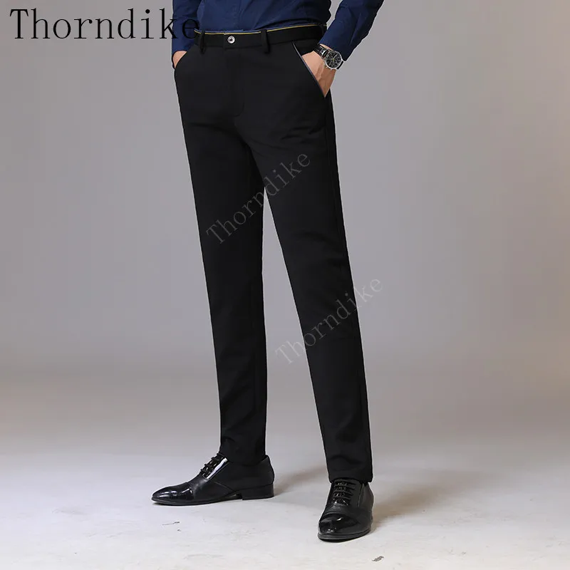 Thorndike мужская одежда 2018 Осень Новые мужские Стрейчевые повседневные Черные Брюки