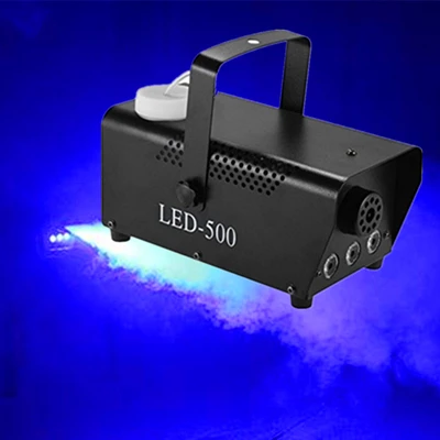 Blue Fogger 500 Вт противотуманная дымовая машина с RGB светодиодный светильник s/беспроводной пульт дистанционного управления выталкиватель дыма/светодиодный Fogger/DJ вечерние сценический светильник дымовод - Цвет: Blue Fogger