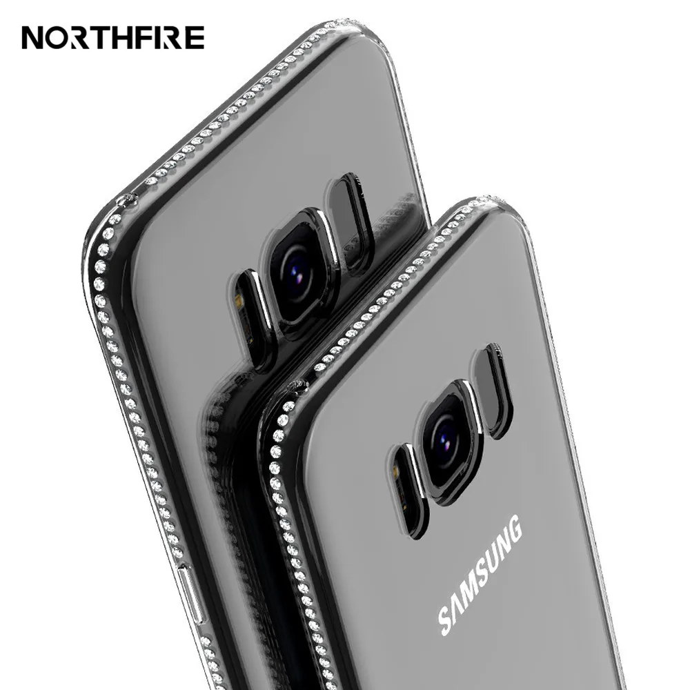 NORTHFIRE блестящие стразы чехол s для samsung Galaxy S8/S9 Plus/S7/S6 Edge S9/Note 9/A5/J5/A7/J3 Fundas| |