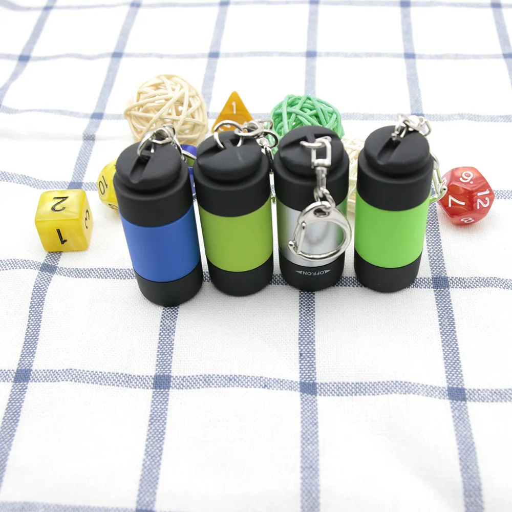 Водонепроницаемый USB Перезаряжаемый светодиодный фонарик карманный брелок мини