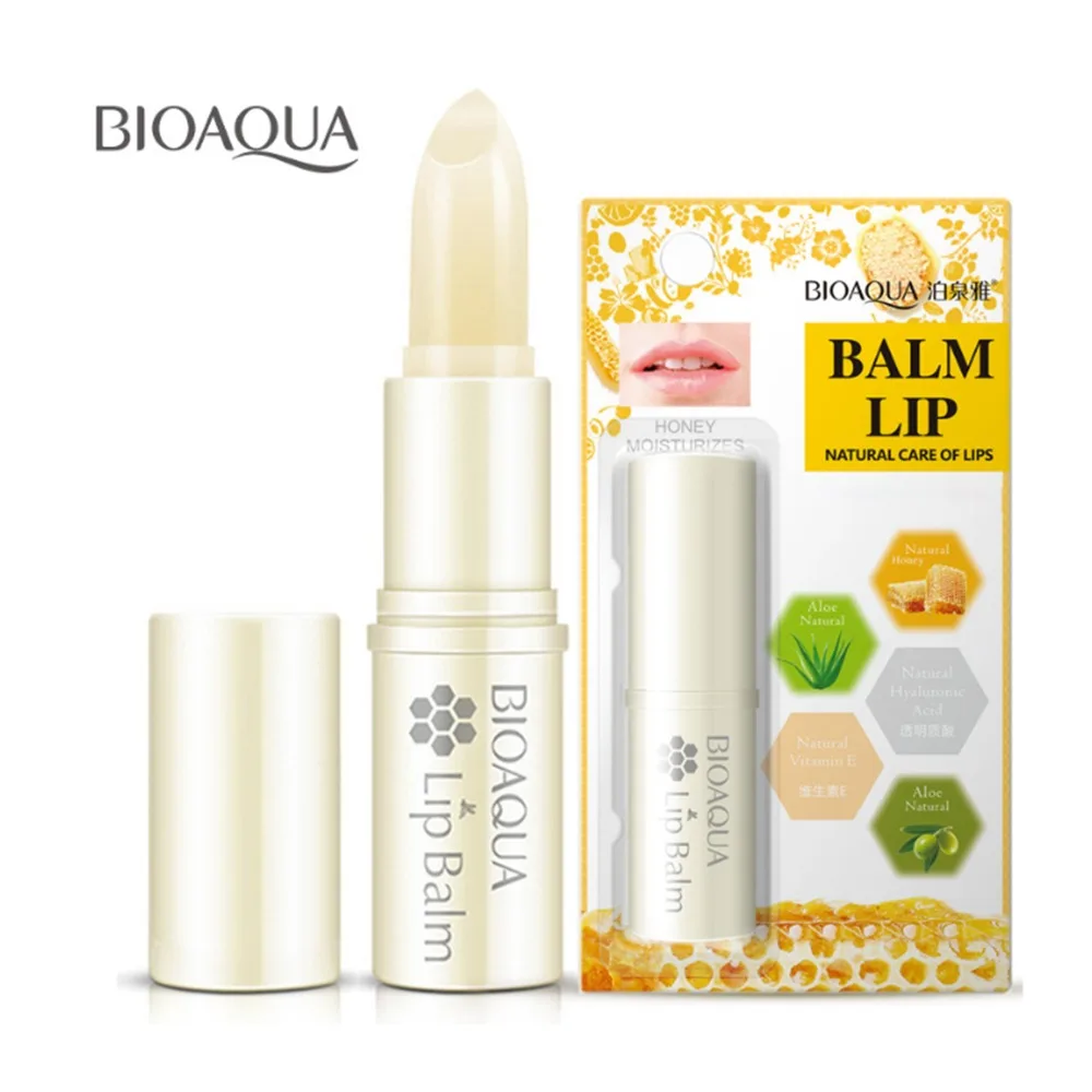 Натуральный алоэ медовый увлажняющий бальзам для губ бесцветный ремонт морщин