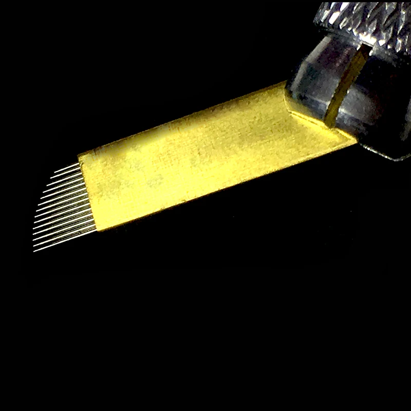 100 шт. резец сверхтвердый PCD 14 татуировки иглы мануального татуажа бровей для