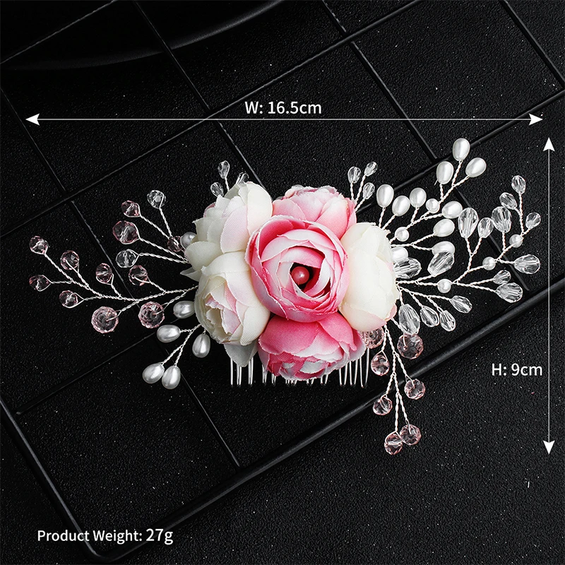 Модные жемчужные гребень для волос ручной работы головные уборы искусственный