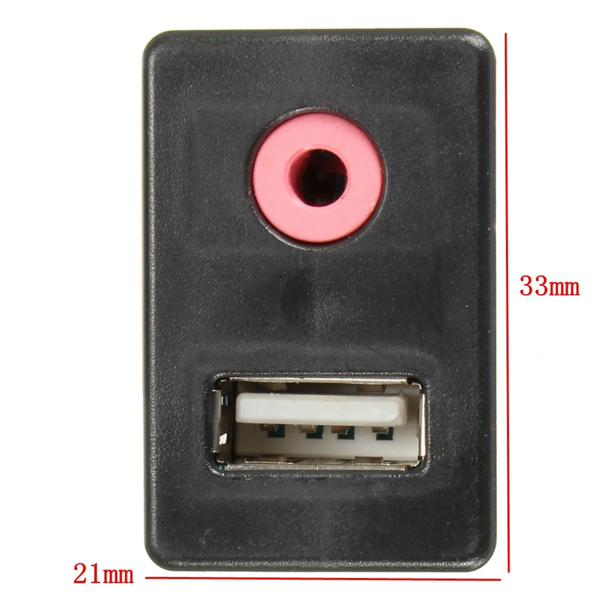 Новый автомобильный 3 5 мм USB AUX разъем для наушников монтажный адаптер вход