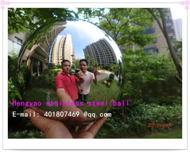 Полусфера из нержавеющей стали полая полусфера тонкая полировка внутри|polished