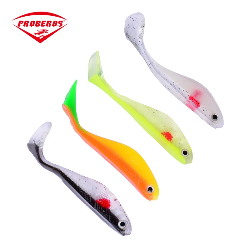 10 шт./упак. PRO BEROS 88 мм Мягкие рыболовные приманки Easy Shiner Swimbaits Мягкая силиконовая