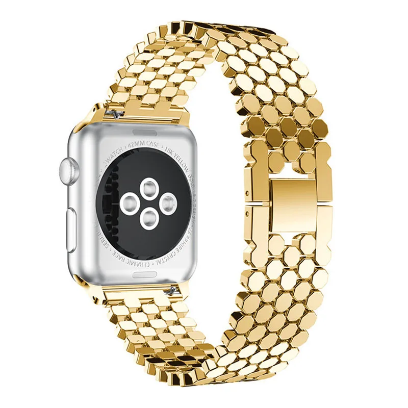 Металлический браслет из нержавеющей стали для Apple Watch ремешок 44 мм 42 40 38 iWatch 5/4/3/2/1