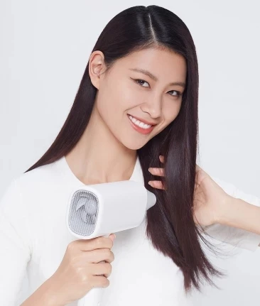 Xiaomi MIJIA Smate Hair Dryer 1600W Double Negative Ions 2 Speed Temperature With Nozzle Collapsible Professional | Бытовая техника