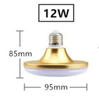 12W E27/B22 энергосберегающий светодиодный светильник AC220V 12 Вт 18 Вт 24 Вт 36 Вт 50 Вт SMD 5730 плоский светодиодный светильник НЛО светодиодный светильник для домашнего декора светильник ing - Испускаемый цвет: 12W