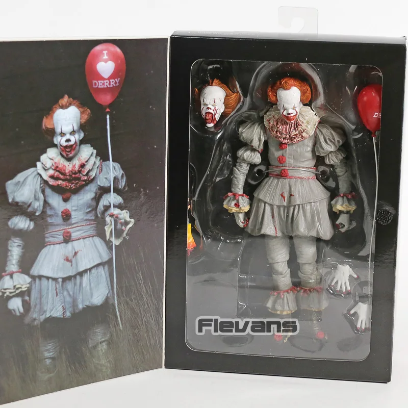 NECA фильм ужасов Стивен Кинг это Pennywise Джокер клоун классический канализационная сцена Pennywise набор аксессуаров ПВХ фигурка игрушка