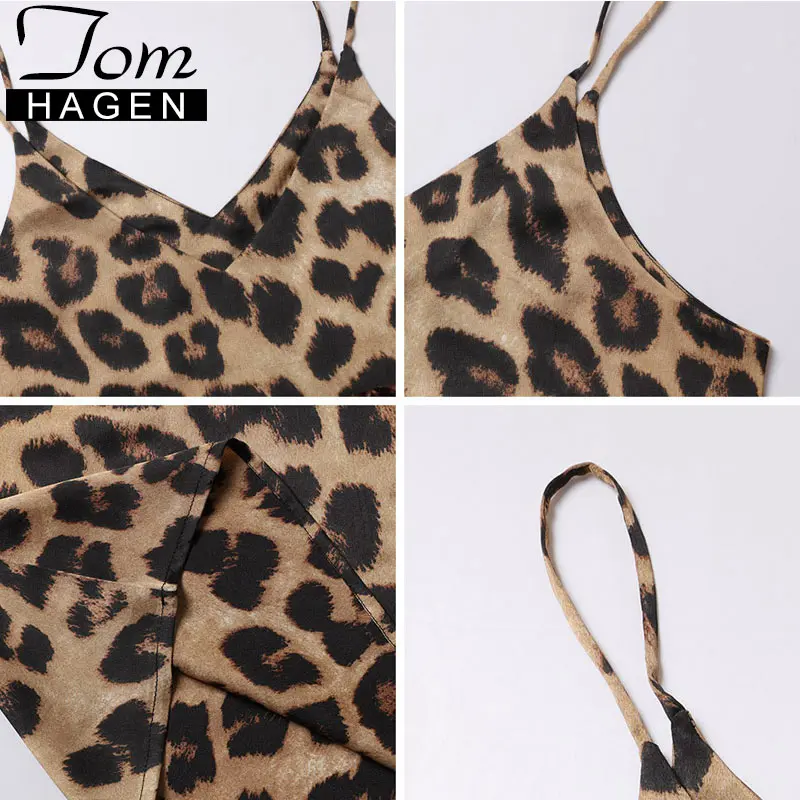 Базовая Летняя женская блузка без рукавов с леопардовым принтом|Топы| |