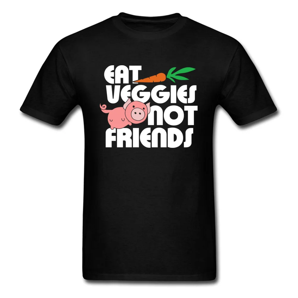 Футболка с изображением животного Eat Veggies Not Мужская футболка друзей забавная