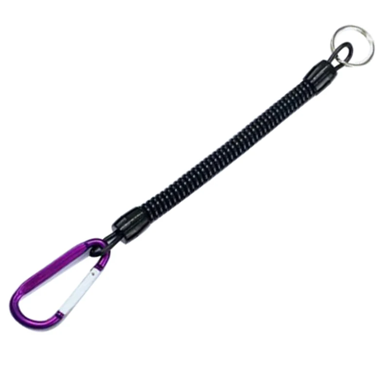 06-Purple 1 шт. 18 см рыба ручка для губ триггер суппорт захватить удержания инструмент для веревки Эластичный кабель защиты Гибкая аксессуары рыболовные снасти - Цвет: 06-Purple