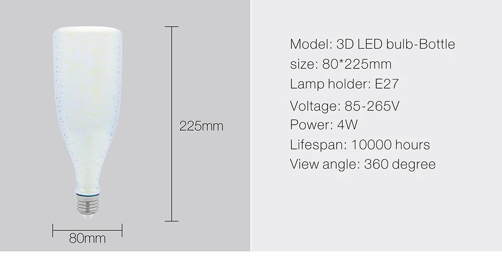 3D лампы светодиодные украшения, стилизованные под языки пламени 110V 220V ST64 G95 G80 G125 A60 бутылка в форме сердца E27 Праздничные огни Новинка рождественские лампы Винтаж лампы