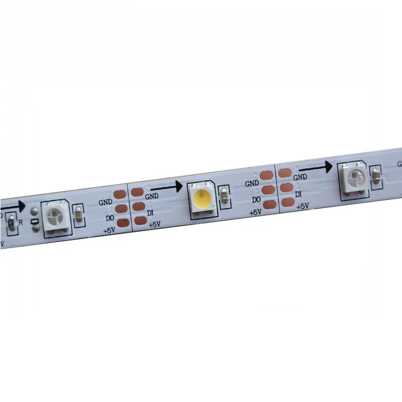 5mX Высококачественная адресная APA104 RGBW(WW /CW) Светодиодная лента 5 в вход 5050smd