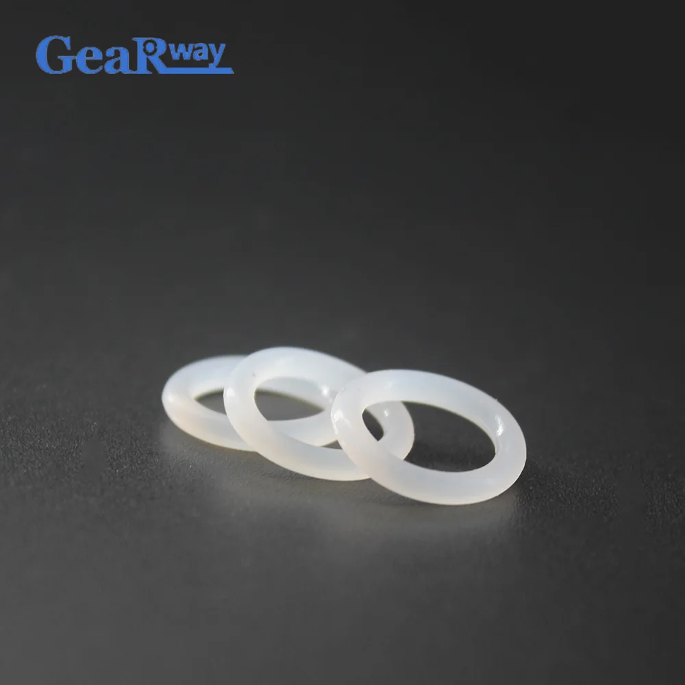 

Gearway Transparent Silicon O Ring Seal Gasket 1.9mm thickness Food Grade O Ring Sealing 21/22/23/38/39/40mm OD VMQ O Ring Seal