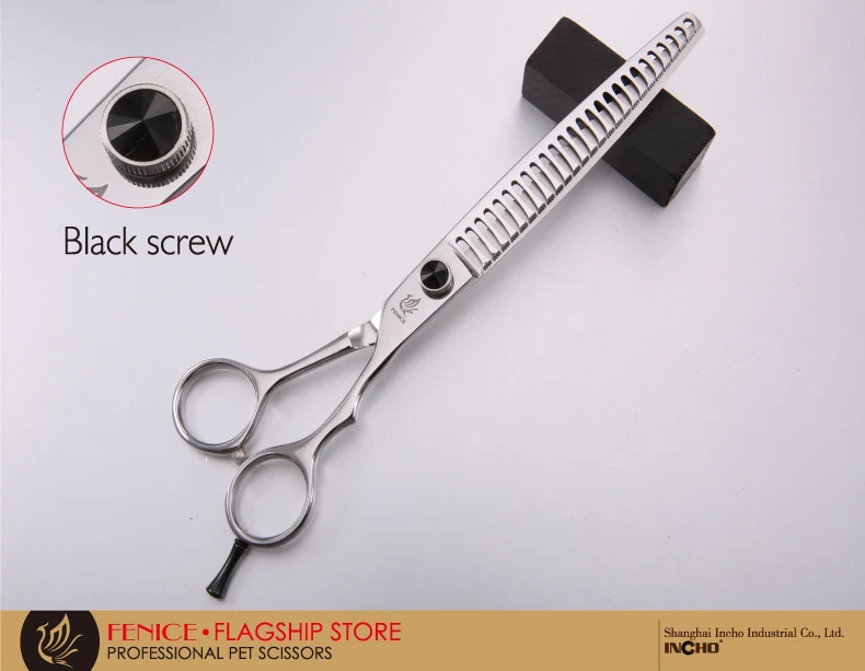 Fenice JP440c 7 дюймов 8 дюймов высококлассные ножницы для ухода за собаками филировочные ножницы истончение около 80