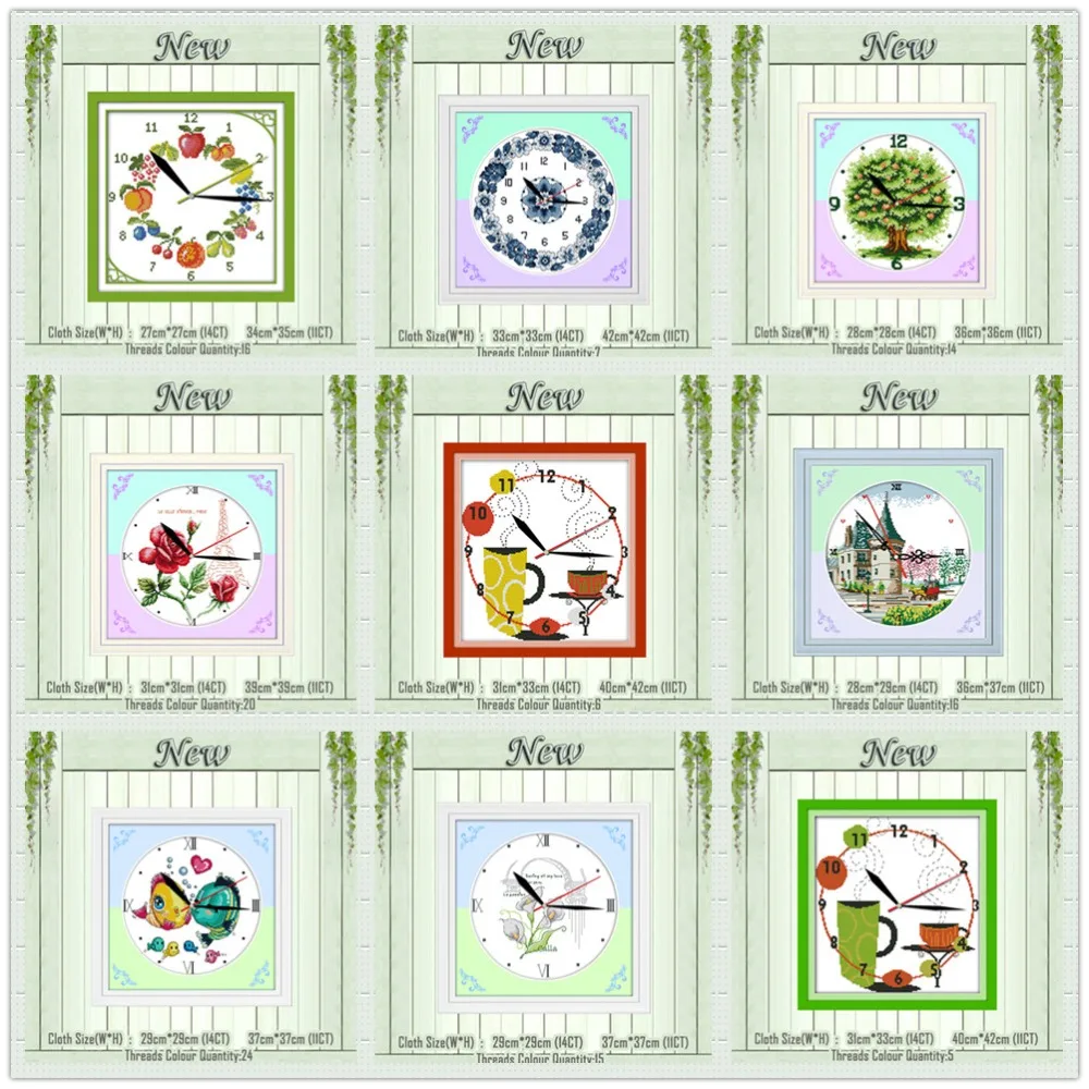 Циферблат часов уход за кожей лица цветок Дерево ДЕКОР картина 11CT Счетный Печать
