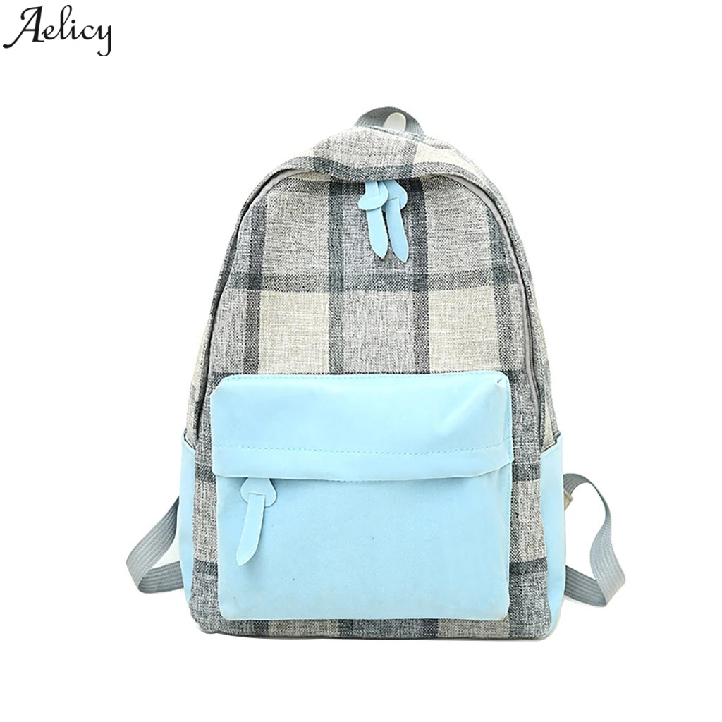Aelicy холщовый рюкзак для женщин женский Школьный дорожная сумка пешего туризма
