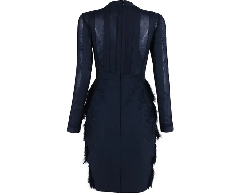 2018 Новое поступление сексуальное женское Бандажное платье бодциона розовое