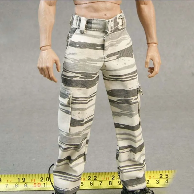 

Mnotht 1/6 Scale Male Solider Model Snow Camouflage Trousers CKC L23-26 Pants For 12in Action Figure Toy Hobbies Collection mt