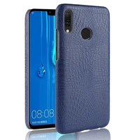 for huawei y9 2019 jkm al00a case 6 5retro crocodile pu leather and pc hard back cover for huawei y9 2019 phone bag cases