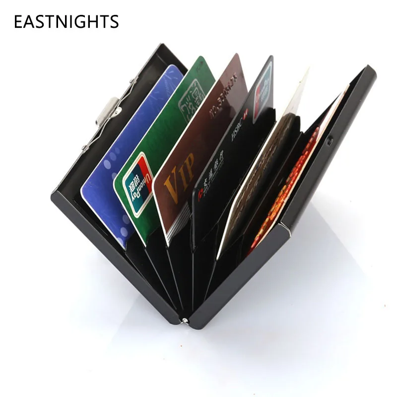 Алюминиевый женский мужской тонкий держатель для Карт rfid блокирующий