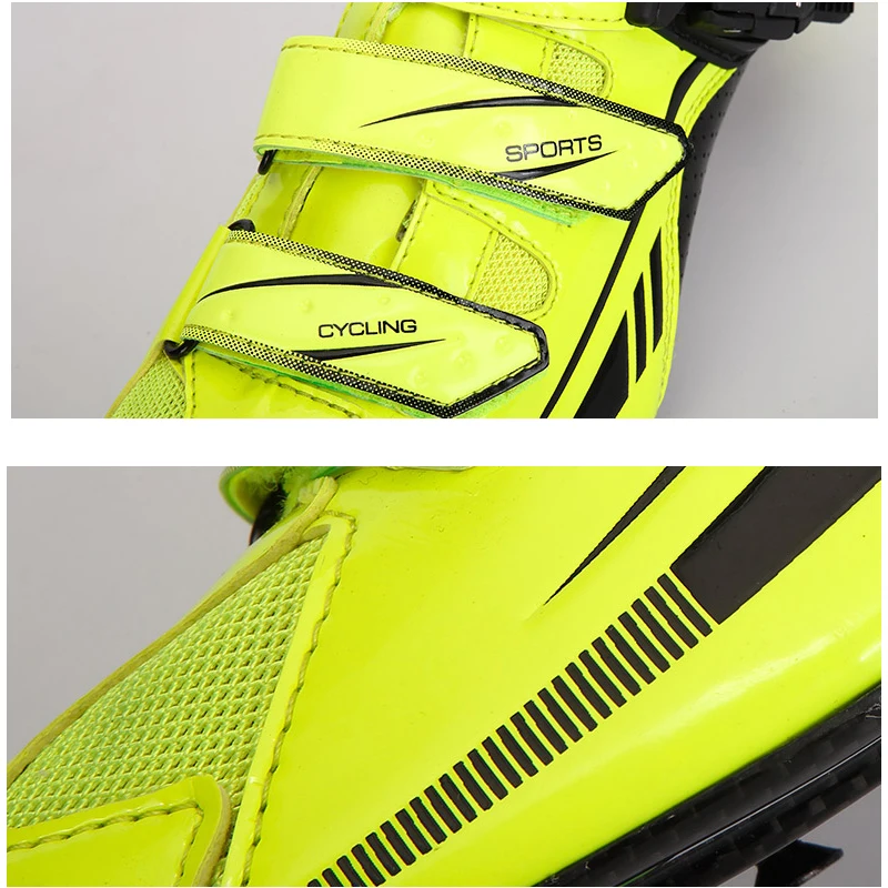 Мужская велосипедная обувь Santic велосипедные кроссовки флуоресцентная желтая