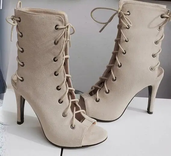 Джинсовые синие ботильоны в европейском стиле 2017 г. Летние пикантные