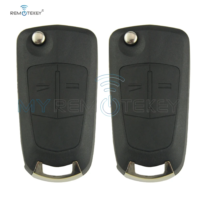 

Myremtekey 2pcs 2 Buttons Flip Remote Folding Car Key Cover Case Shell Styling Case For Vauxhall Opel Corsa Astra Vectra Signum