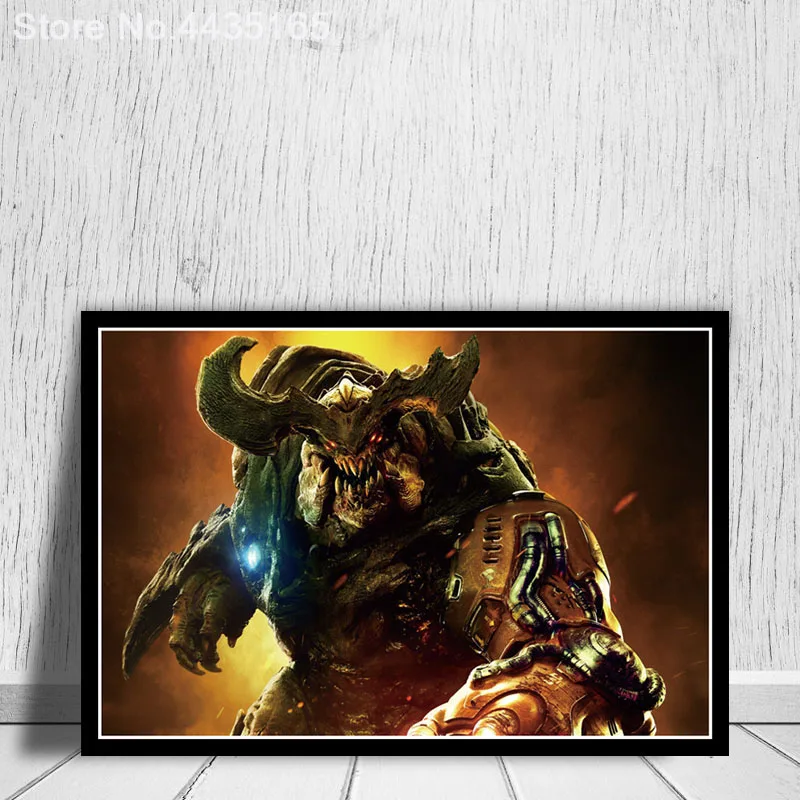 Потрясающая игра Doom плакат Halo видеоигры настенная художественная картина холст живопись для гостиной домашний декор плакаты и принты