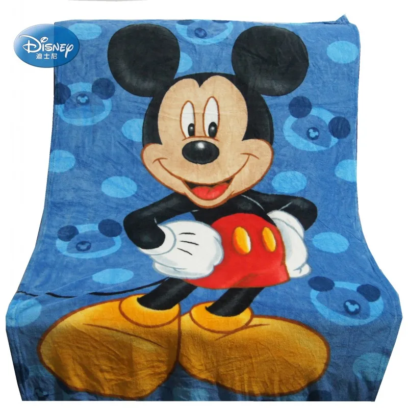 Disney большой Микки Маус коралловый флис Мальчики Лето спальный чехол одеяло пледы 100x140 см на кровать диван