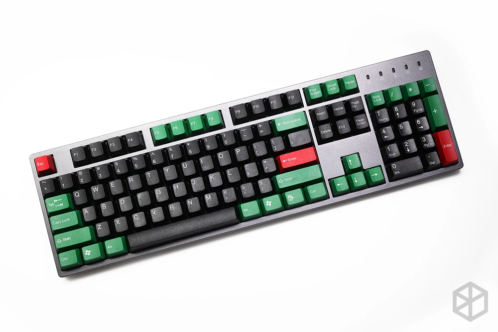Taihao abs двойные колпачки для игр diy механическая клавиатура зеленого черного