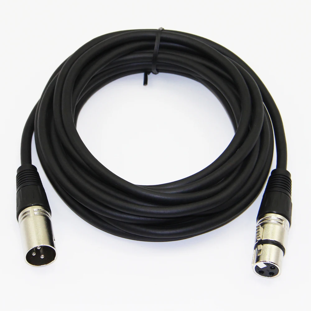 Кабель Bochara XLR штекер-гнездо M/F для микрофона микшер материал TPE + OFC медь 1 м 8 3 5 10 15 20