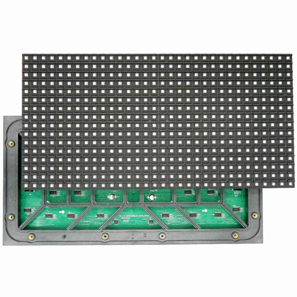 Бесплатная доставка 18 шт. P10 SMD Полноцветный уличный модуль + 1 видео светодиодный