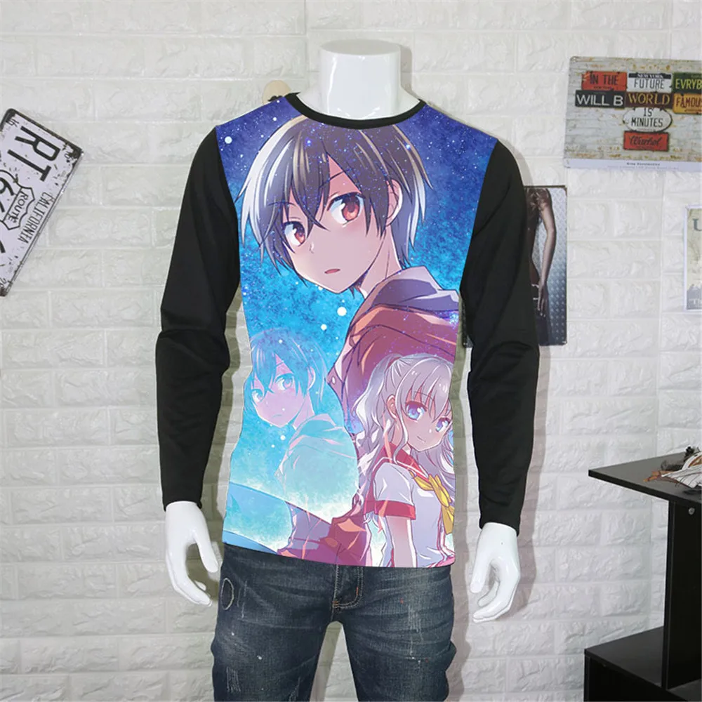 Женская футболка с длинным рукавом Милая японским Аниме Манга симпатичная