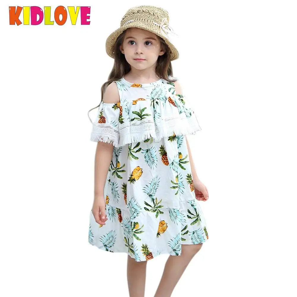 Kidlove/стильные платья для девочек платье принцессы с открытыми плечами и