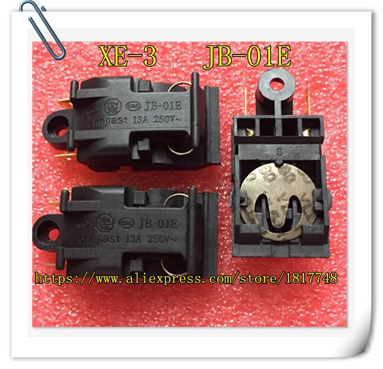 

2 шт./лот XE-3 13A 250V T125 46 мм * 21 мм Переключатель электрического чайника, электрического чайника, переключатель контроля температуры