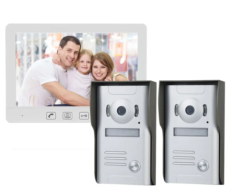ZHUDELE 10.1&quot Touch Key Screen Video Intercom Door Phone support Extra Camera Remote Unlocking Monitor 2V1 | Безопасность и