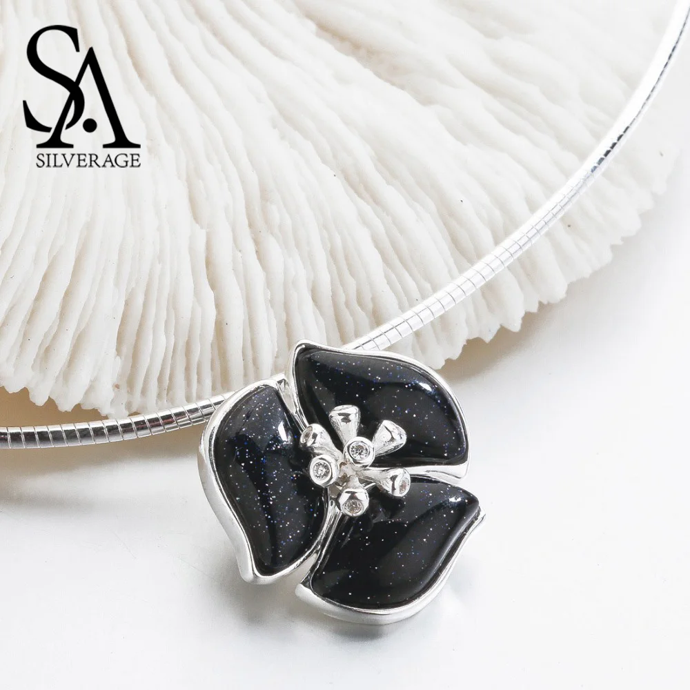 Женское Ожерелье чокер из серебра 925 пробы 12 78 г/20 мм * 20 мм|fine jewelry|jewelry necklacejewelry choker