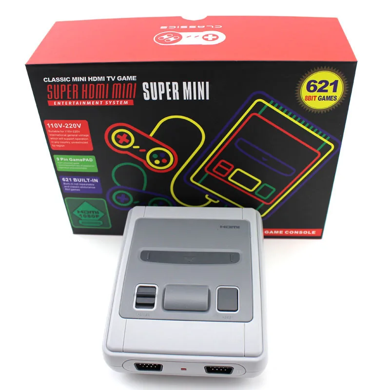 HDMI/AV Out MINI Ретро Классический Портативный игровой плеер семейный ТВ Видео игровая консоль детство встроенный 620/621 8 бит игры