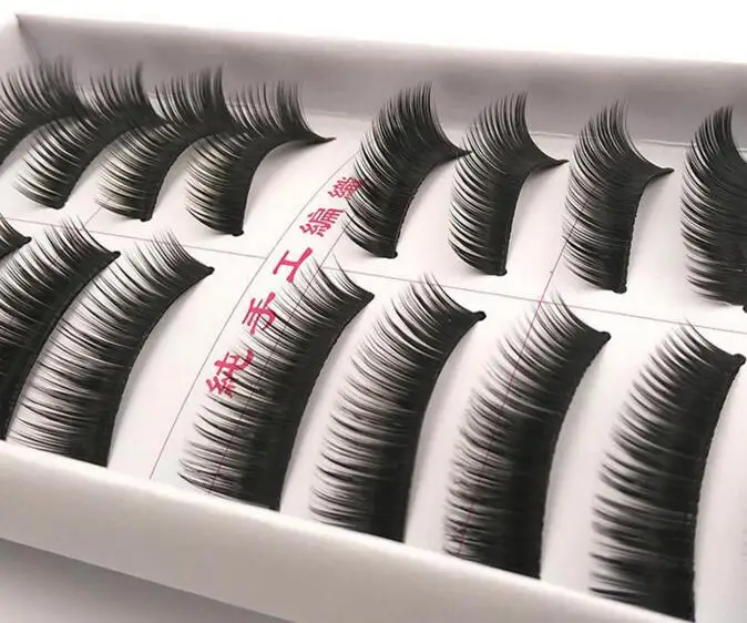 Натуральные завитые ресницы для самостоятельного макияжа искусственные ручной